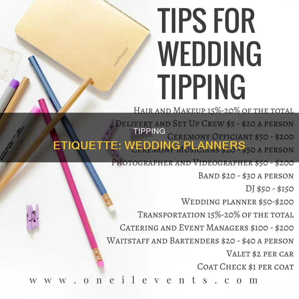 do you tip a wedding planner