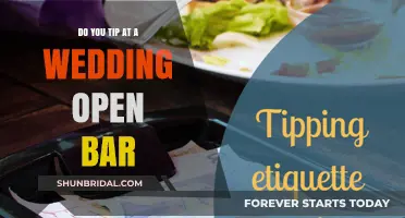 Should You Tip at a Wedding Open Bar?