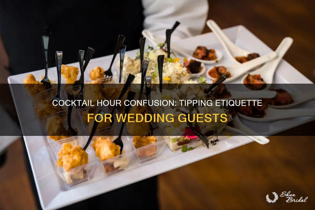 do you tip at cocktail hour on wedding invitations