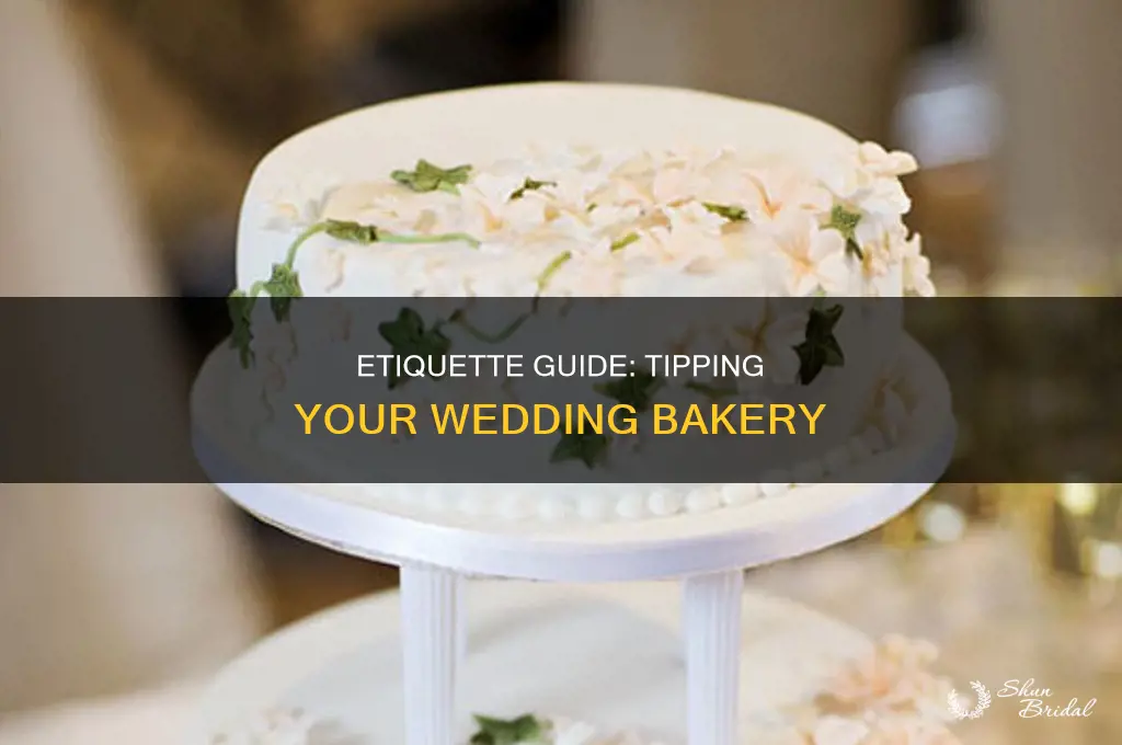 do you tip bakery for wedding
