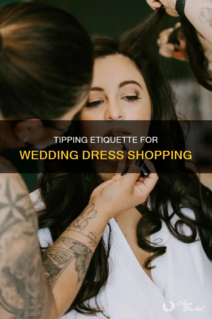 do you tip bridal consultant to try on wedding dresses