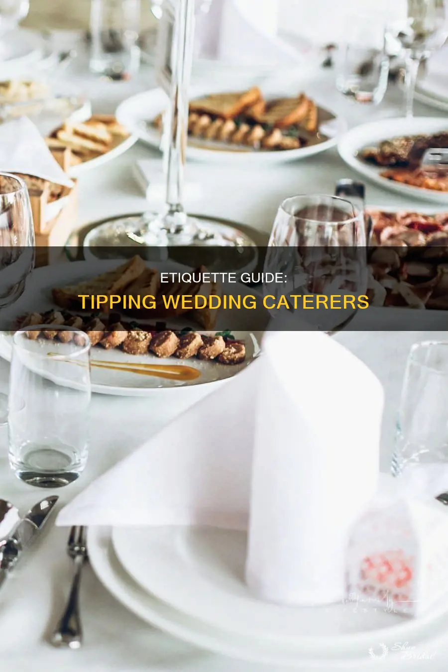 do you tip caterers at wedding