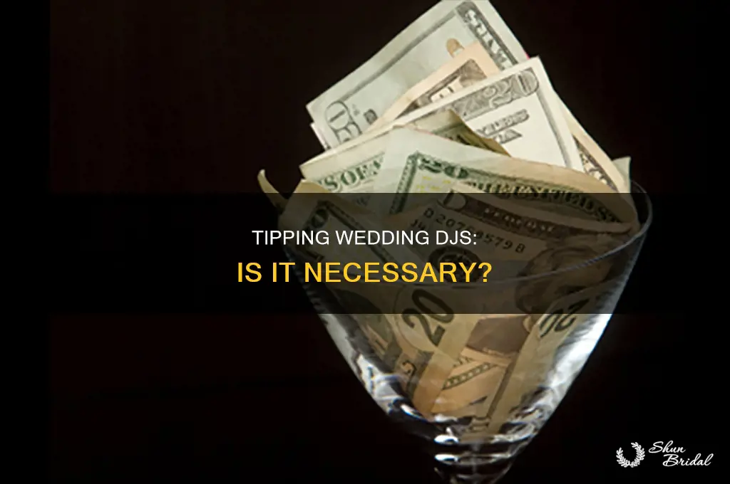 do you tip djs at weddings