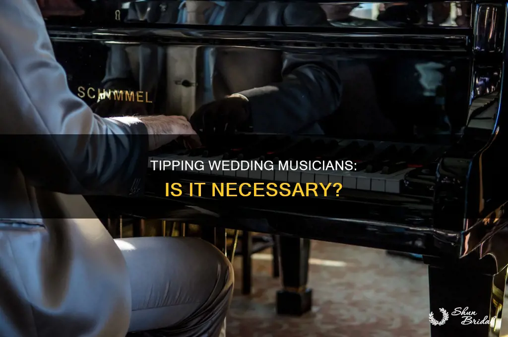 do you tip musicians at a wedding