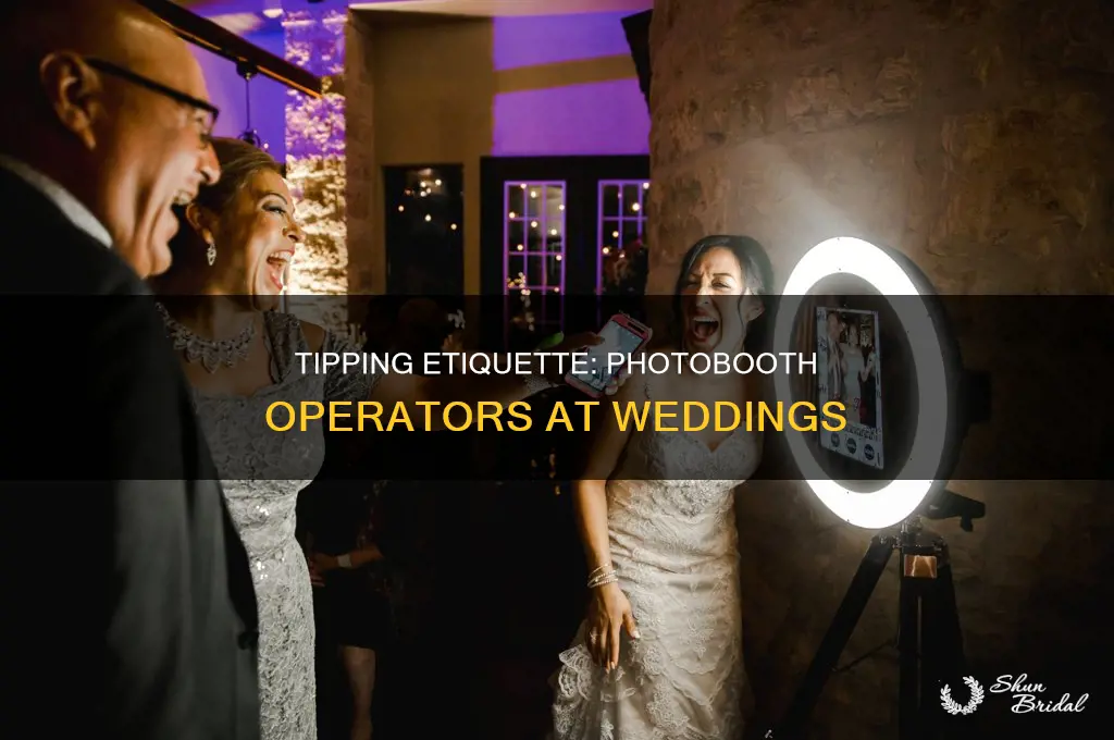 do you tip photobooth at wedding