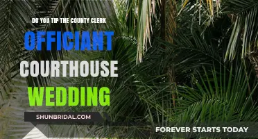 Should You Tip the County Clerk at Your Courthouse Wedding?