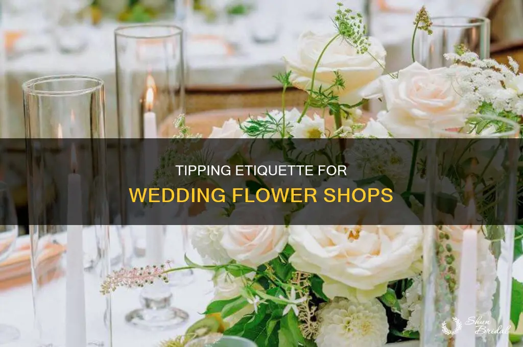 do you tip the flower shop for a wedding