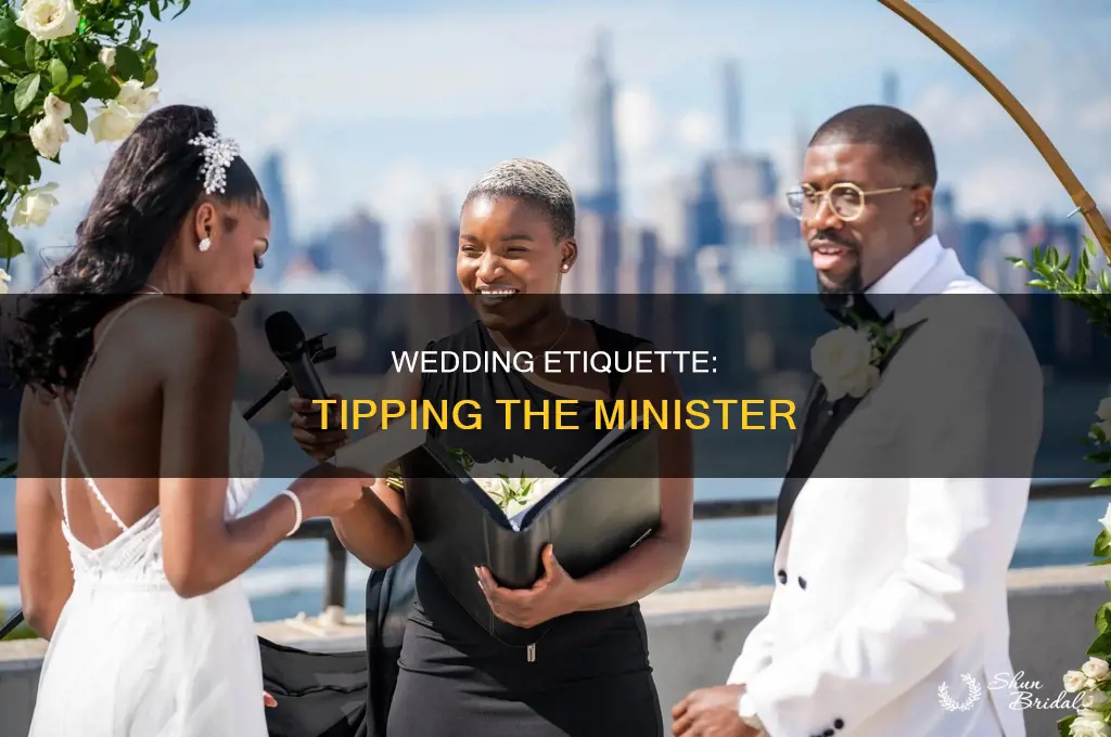 do you tip the minister at a wedding