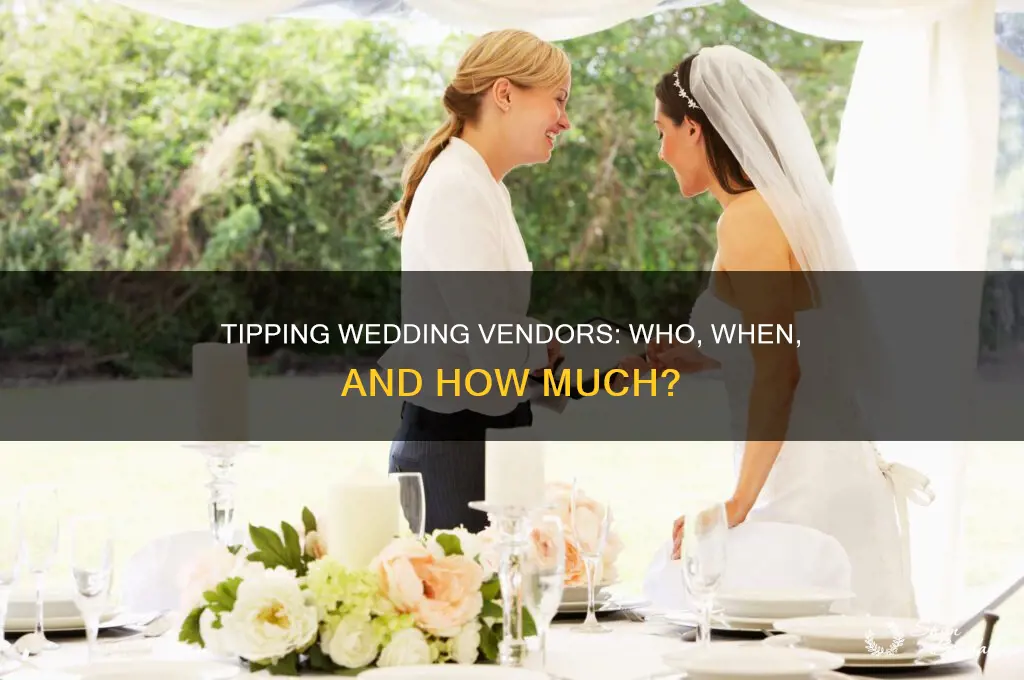 do you tip wedding account