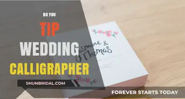 Tipping Etiquette: Wedding Calligrapher's Service