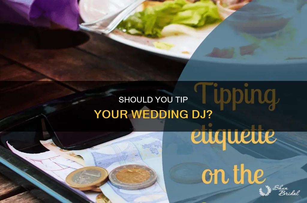 do you tip wedding dj if they own the business