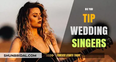 Tipping Wedding Singers: Is It Expected?