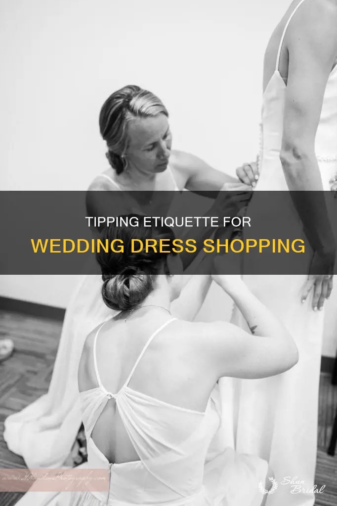 do you tip when buying a wedding dress