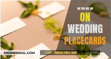 Wedding Etiquette: Dr. on Place Cards?