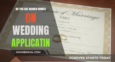 Maiden Name Usage on Wedding Applications: What's the Norm?