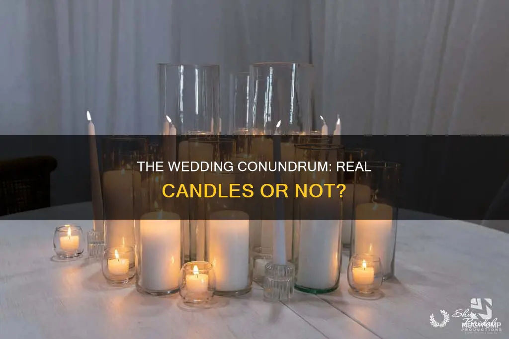 do you use real candles or not at weddings