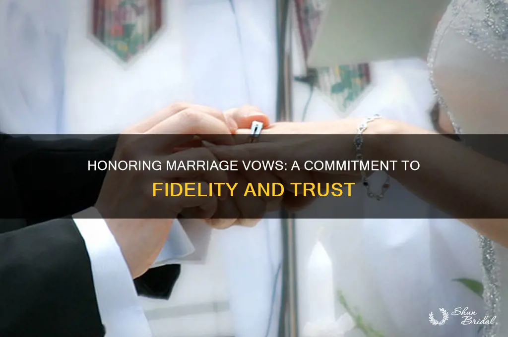 do you vow not to cheat when you get married