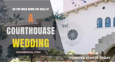 A Memorable Walk: Courthouse Wedding Aisle Moments