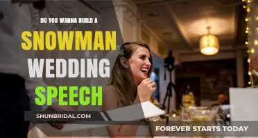 Snowman-Themed Wedding Speech: Do You Want to Build Laughter?