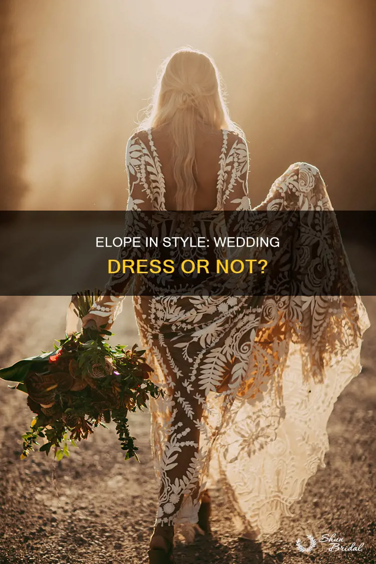 do you wear a wedding dress if you elope