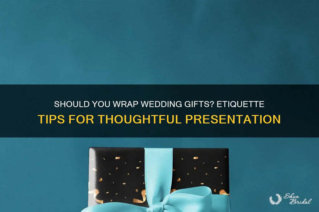 do you wrap a wedding gift