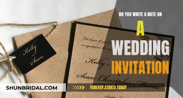 Etiquette Guide: Wedding Invitation Notes Explained