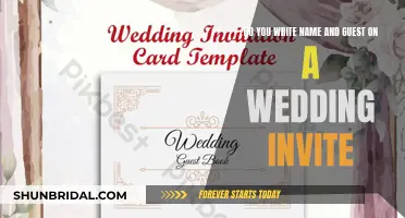 Wedding Invite Etiquette: Names and Guests