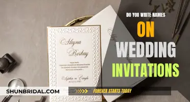 How to Address Wedding Invites: Names and Etiquette