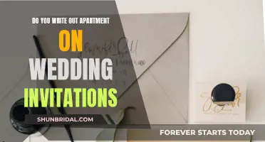 Wedding Invitation Etiquette: Addressing Guests Living in Apartments