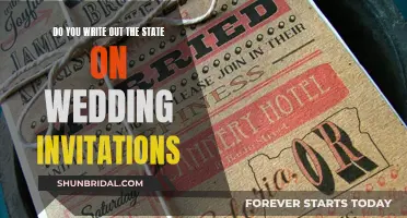 How to Address Wedding Invites: State or No State?