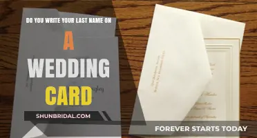 Should You Include Your Last Name on a Wedding Card? Etiquette Explained