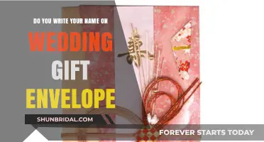 Should You Write Your Name on a Wedding Gift Envelope?