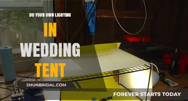Tent Lighting: DIY Wedding Style