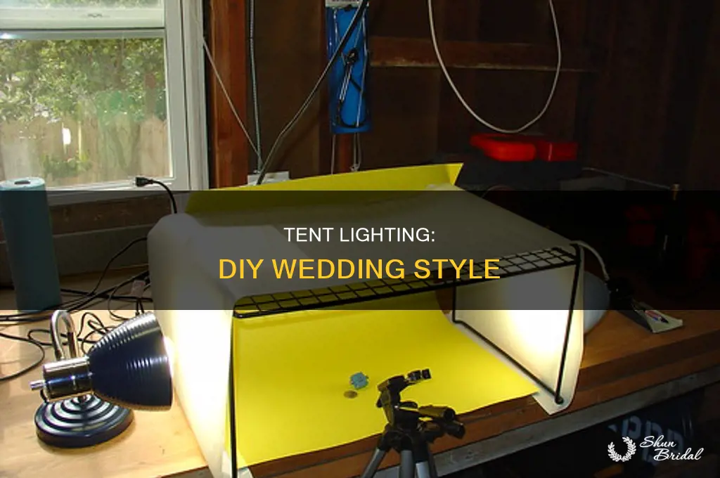 do your own lighting in wedding tent