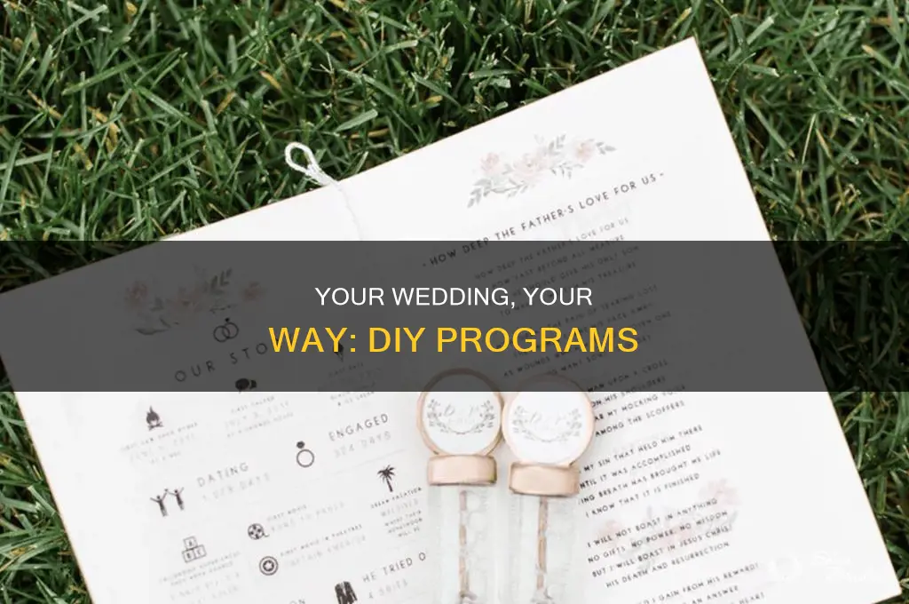 do your own wedding programs