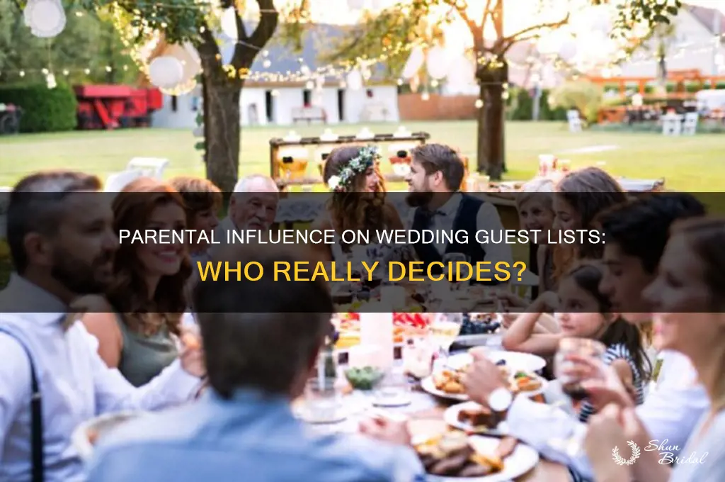 do your parents decide your guest list wedding