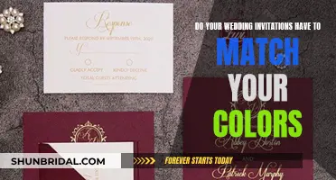 Wedding Invites: Matching Colors, Necessary or Not?