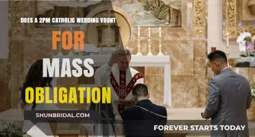 Afternoon Catholic Weddings: Mass Obligation Fulfilled?