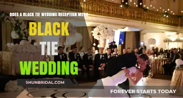 Black Tie Wedding Reception: What Does It Mean?