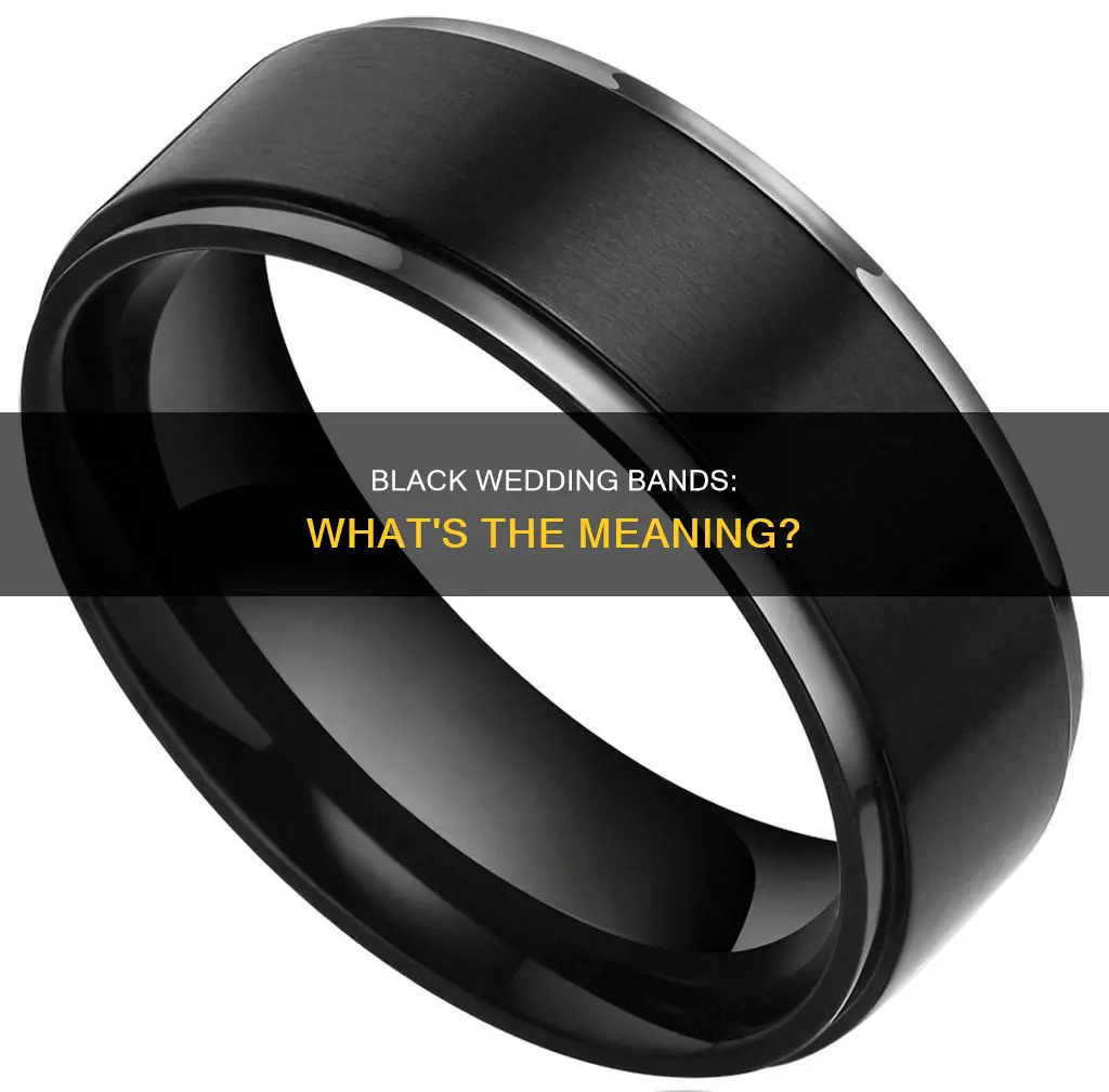 does a black wedding band mean anything