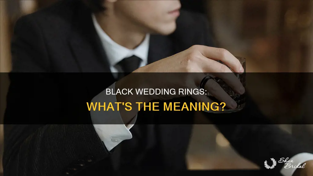 does a black wedding ring have a meaning