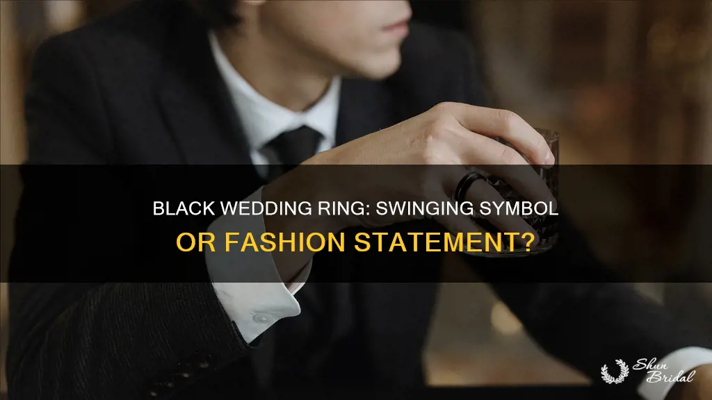 does a black wedding ring mean swinging