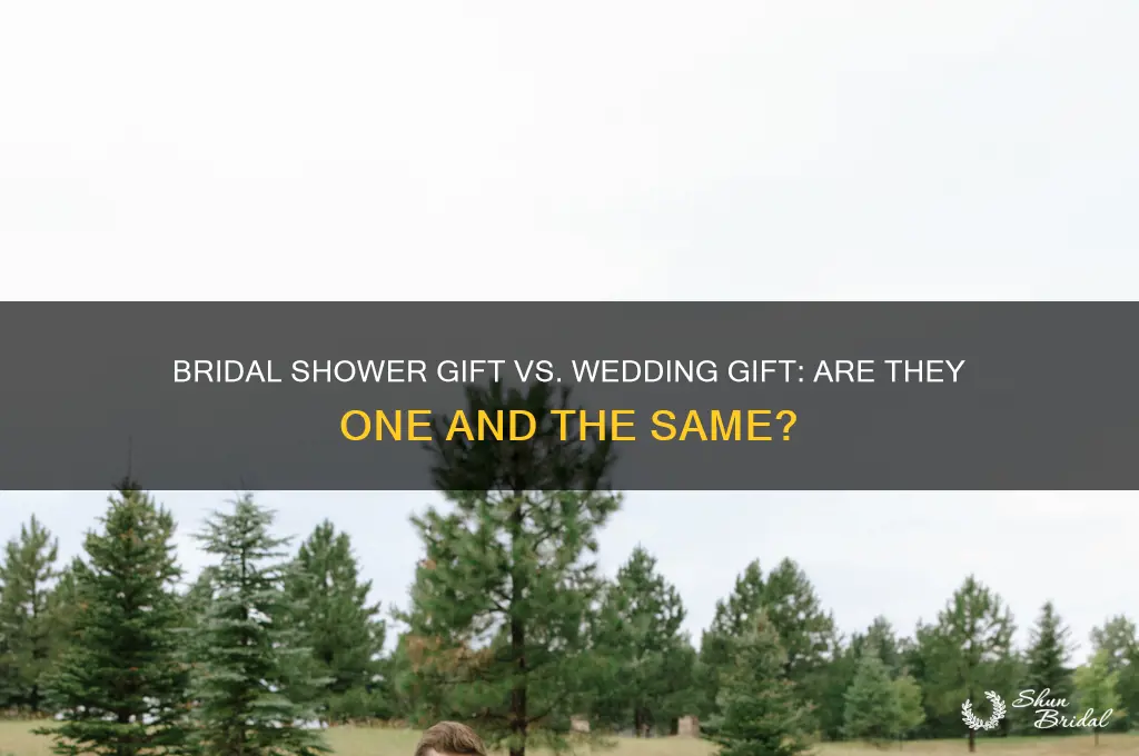 does a bridal shower gift count as a wedding gift