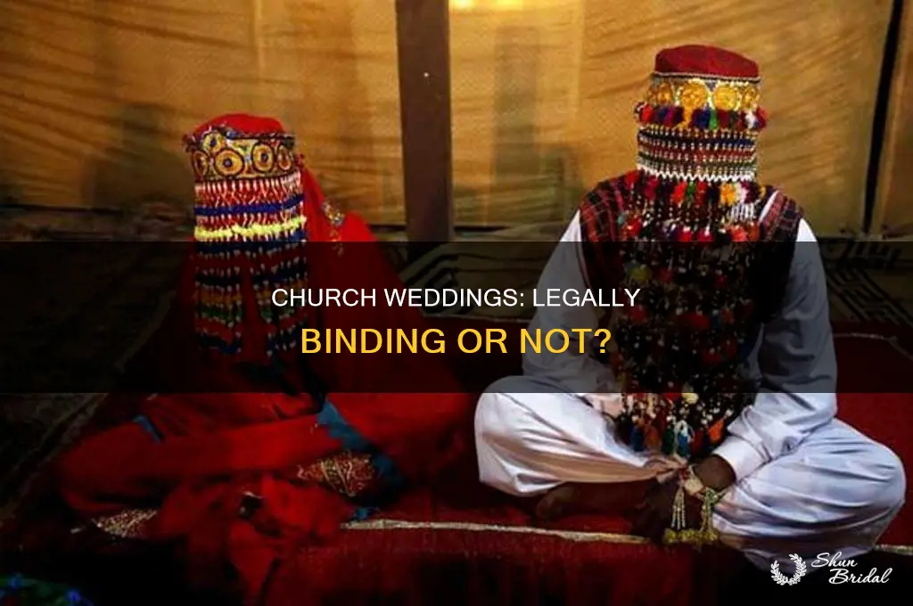 does a church wedding have legal validity