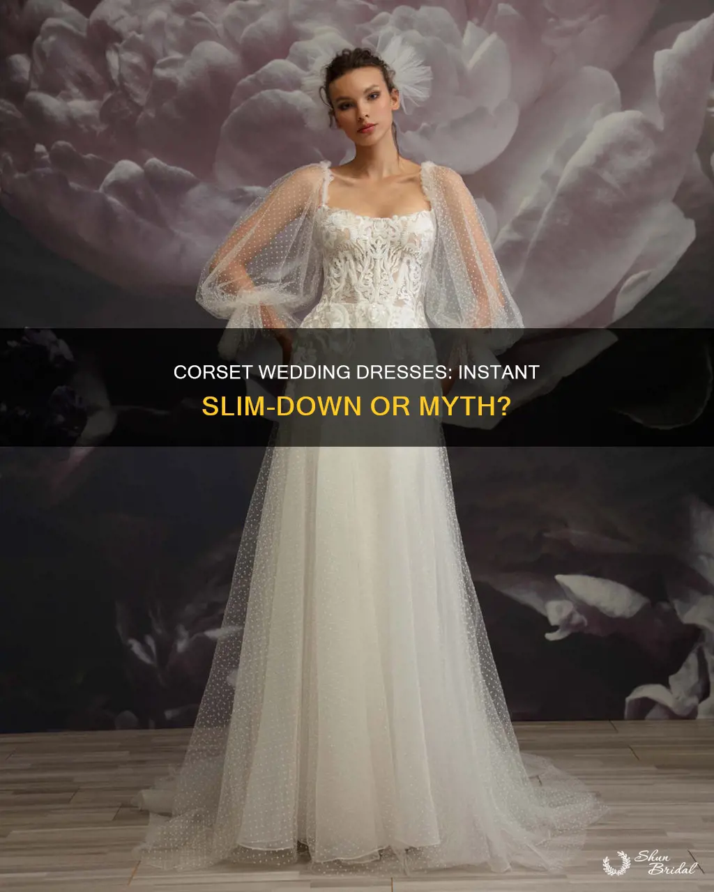 does a corset wedding dress make you look thinner