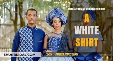 White Shirt Etiquette for Formal Weddings