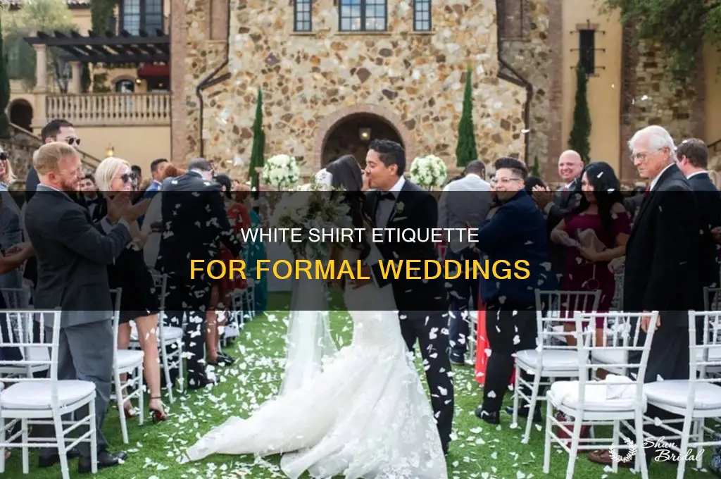 does a formal wedding require a white shirt