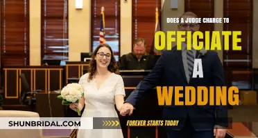 Judges Officiating Weddings: Do They Charge a Fee?