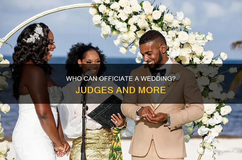 does a judge have to perform a wedding
