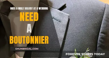 Wedding Soloists: Should He Wear a Boutonniere?
